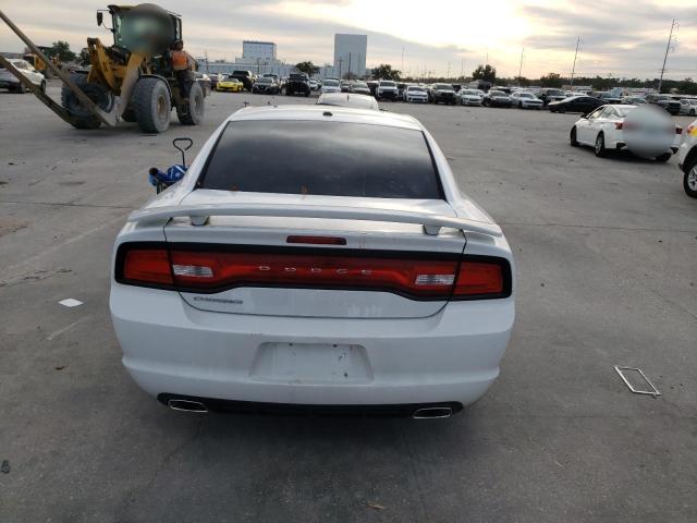 2C3CDXBG9EH259372 - 2014 DODGE CHARGER SE WHITE photo 6