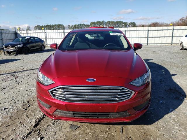 3FA6P0LU9JR160146 - 2018 FORD FUSION SE HYBRID RED photo 5