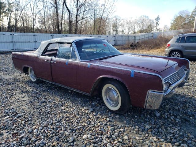 1Y86H422987 - 1961 LINCOLN CONTINENTL BURGUNDY photo 4