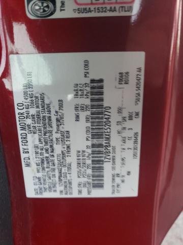1ZVBP8AMXE5204770 - 2014 FORD MUSTANG RED photo 12