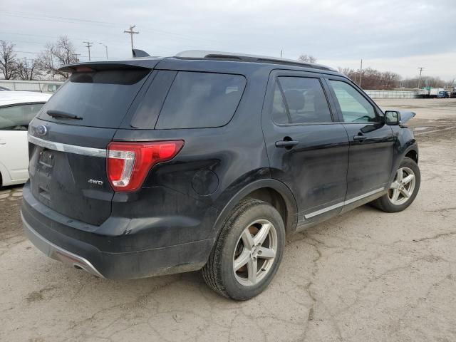 1FM5K8D88HGE21557 - 2017 FORD EXPLORER XLT BLACK photo 3