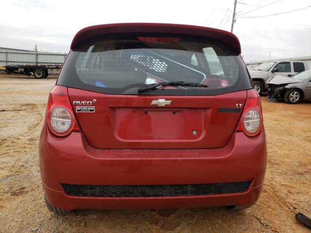 KL1TD66E49B315352 - 2009 CHEVROLET AVEO LS RED photo 6