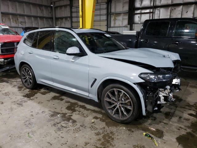 5UX53DP03N9M83933 - 2022 BMW X3 XDRIVE30I GRAY photo 4