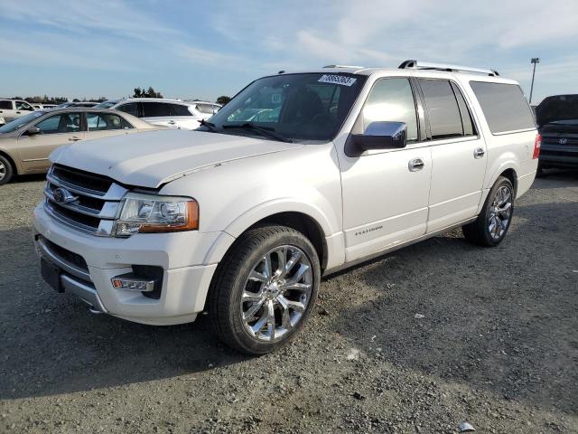 1FMJK1MT7FEF14380 - 2015 FORD EXPEDITION EL PLATINUM WHITE photo 1