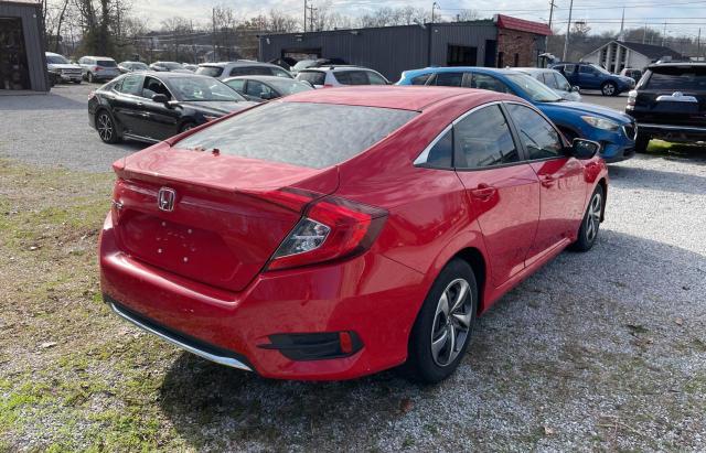 2HGFC2F69MH548946 - 2021 HONDA CIVIC LX RED photo 4