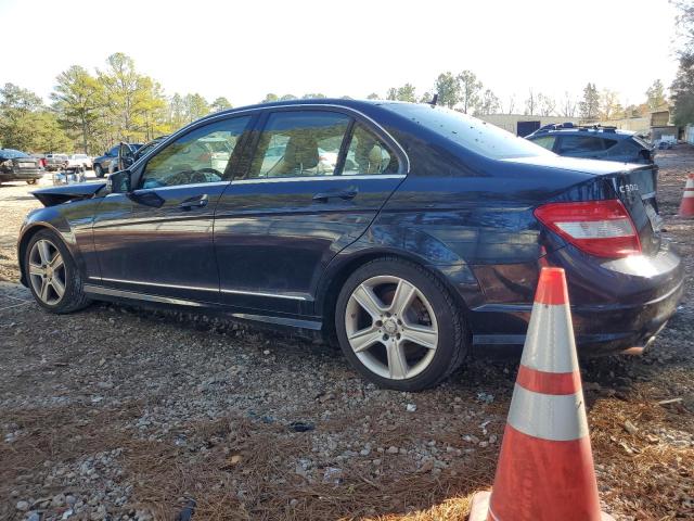 WDDGF8BB0BR163164 - 2011 MERCEDES-BENZ C 300 4MATIC BLUE photo 2