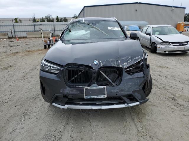 5UX53DP01N9K52450 - 2022 BMW X3 XDRIVE30I BLACK photo 5