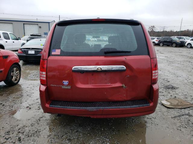 2A8HR54P38R151485 - 2008 CHRYSLER TOWN & COU TOURING RED photo 6