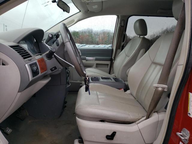 2A8HR54P38R151485 - 2008 CHRYSLER TOWN & COU TOURING RED photo 7