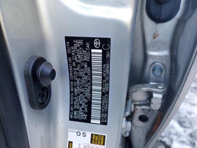 JTDEPRAEXLJ016589 - 2020 TOYOTA COROLLA LE 银色 照片 12