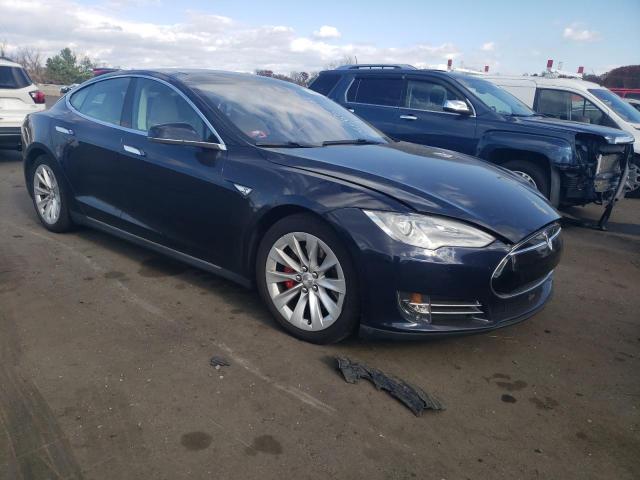 5YJSA1H29EFP63144 - 2014 TESLA MODEL S BLUE photo 4