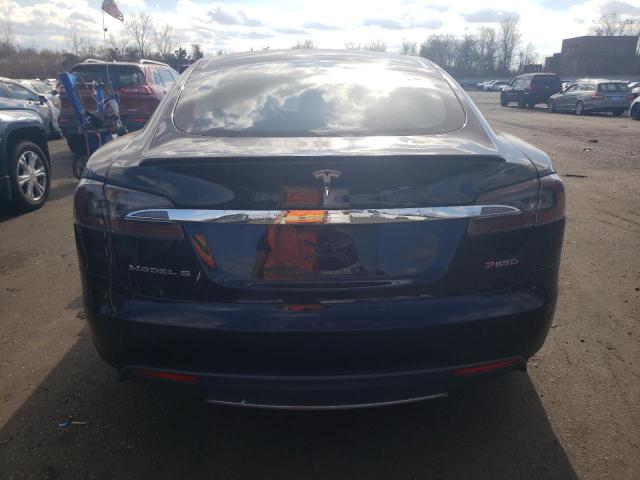 5YJSA1H29EFP63144 - 2014 TESLA MODEL S BLUE photo 6