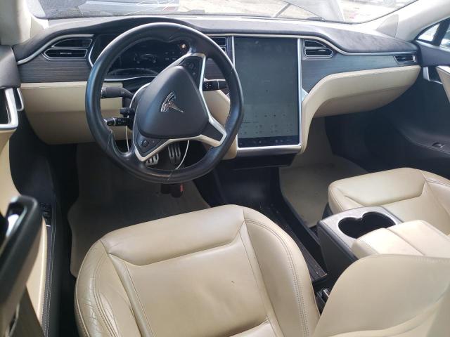 5YJSA1H29EFP63144 - 2014 TESLA MODEL S BLUE photo 8