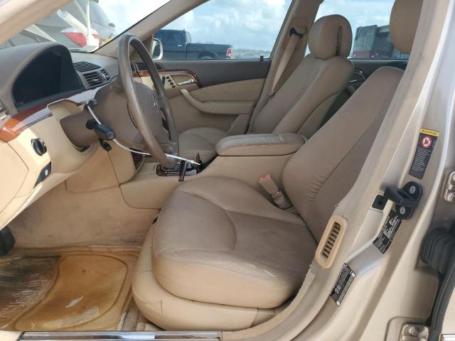 WDBNG70J04A389174 - 2004 MERCEDES-BENZ S 430 TAN photo 7