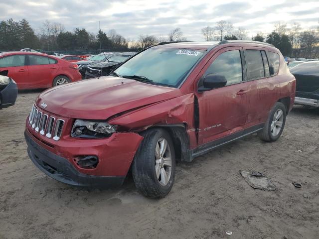 1C4NJCBB7ED624641 - 2014 JEEP COMPASS SPORT RED photo 1