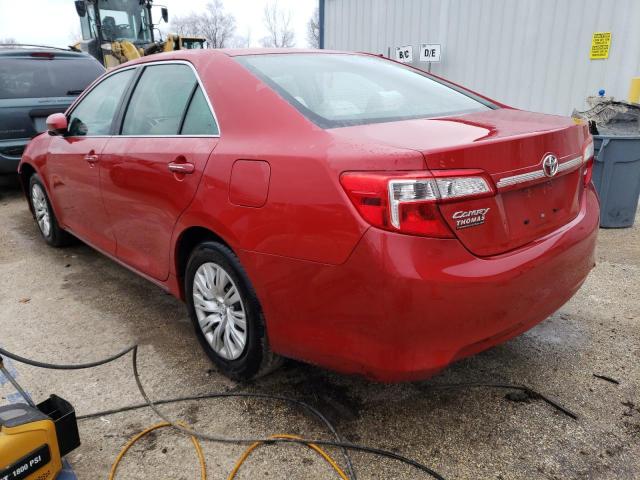 4T4BF1FK3CR239756 - 2012 TOYOTA CAMRY BASE RED photo 2