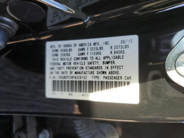 19UUB2F5XFA026152 - 2015 ACURA TLX TECH BLACK photo 13