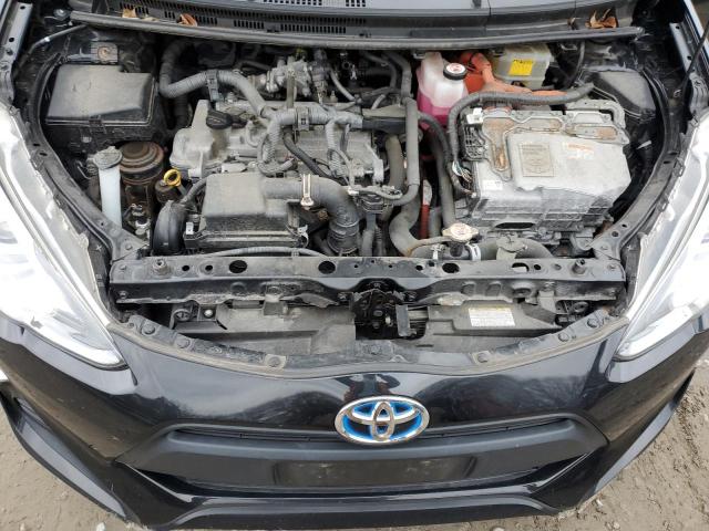 JTDKDTB32H1593212 - 2017 TOYOTA PRIUS C BLACK photo 11