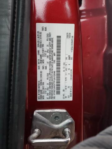 1FMCU0G77FUA12096 - 2015 FORD ESCAPE SE RED photo 12