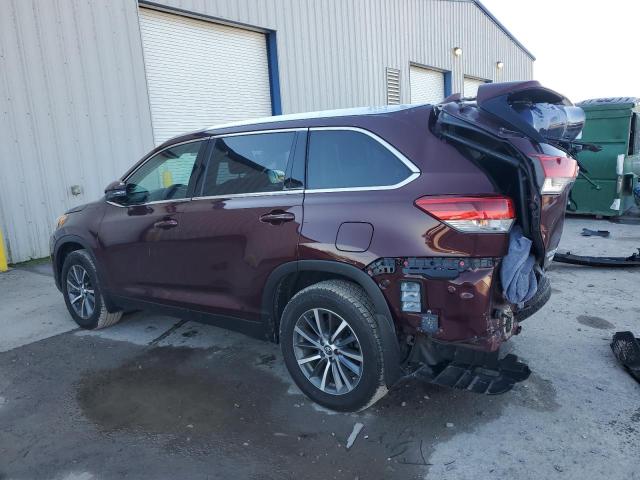 5TDJZRFHXKS992207 - 2019 TOYOTA HIGHLANDER SE BURGUNDY photo 2