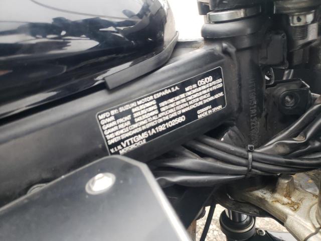 VTTGM51A192102560 - 2009 SUZUKI GS500 BLACK photo 10