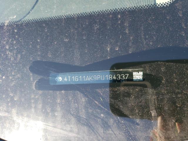 4T1G11AK9PU184337 - 2023 TOYOTA CAMRY SE NIGHT SHADE WHITE photo 12