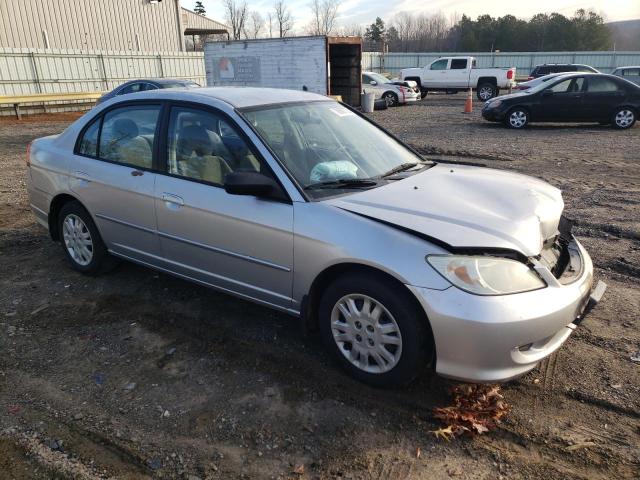 2HGES16595H582516 - 2005 HONDA CIVIC LX SILVER photo 4