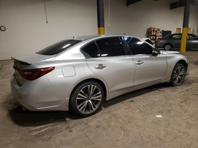 JN1EV7AR7JM434085 - 2018 INFINITI Q50 LUXE SILVER photo 3