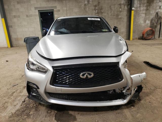 JN1EV7AR7JM434085 - 2018 INFINITI Q50 LUXE SILVER photo 5