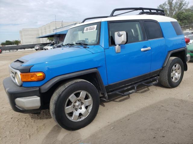 JTEZU11F770005285 - 2007 TOYOTA FJ CRUISER BLUE photo 5