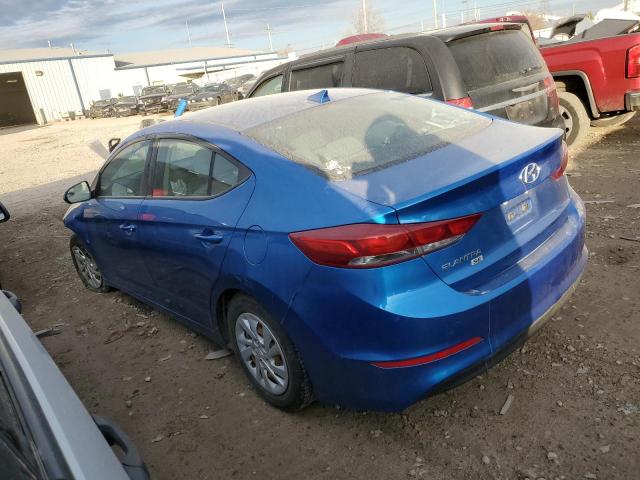 5NPD74LF0HH104653 - 2017 HYUNDAI ELANTRA SE BLUE photo 2