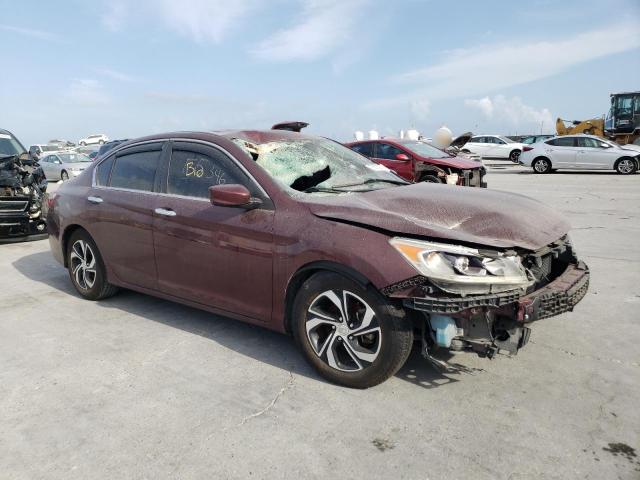 1HGCR2F30HA081346 - 2017 HONDA ACCORD LX MAROON photo 4