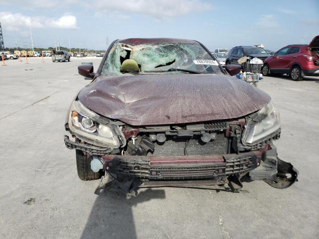 1HGCR2F30HA081346 - 2017 HONDA ACCORD LX MAROON photo 5