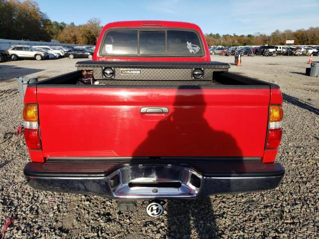 5TEHN72N54Z457379 - 2004 TOYOTA TACOMA DOUBLE CAB RED photo 6