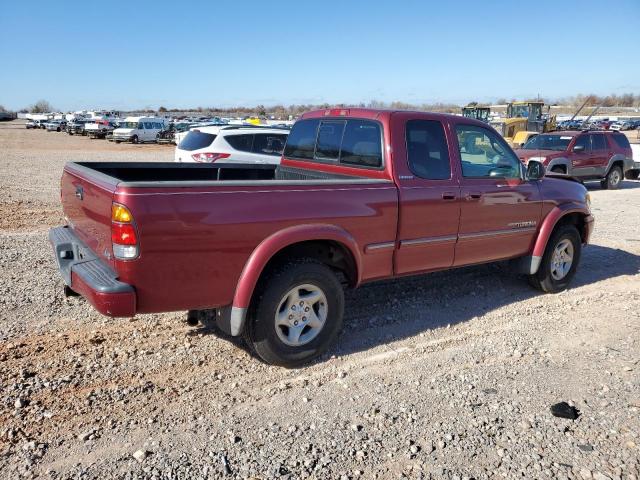 5TBRT38161S209442 - 2001 TOYOTA TUNDRA ACCESS CAB LIMITED BURGUNDY photo 3