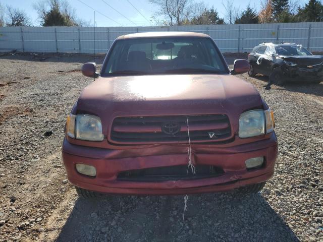 5TBRT38161S209442 - 2001 TOYOTA TUNDRA ACCESS CAB LIMITED BURGUNDY photo 5