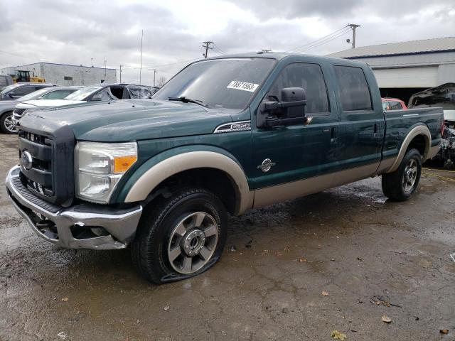 1FT7W2BT0BEC23418 - 2011 FORD F250 SUPER DUTY GREEN photo 1