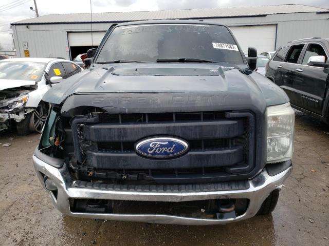 1FT7W2BT0BEC23418 - 2011 FORD F250 SUPER DUTY GREEN photo 5