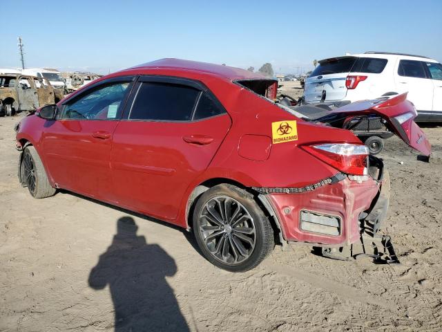 5YFBURHE3GP543117 - 2016 TOYOTA COROLLA L RED photo 2