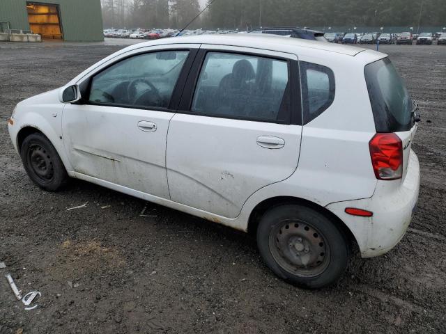 KL1TD66617B719215 - 2007 CHEVROLET AVEO BASE WHITE photo 2