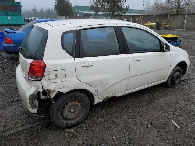 KL1TD66617B719215 - 2007 CHEVROLET AVEO BASE WHITE photo 3