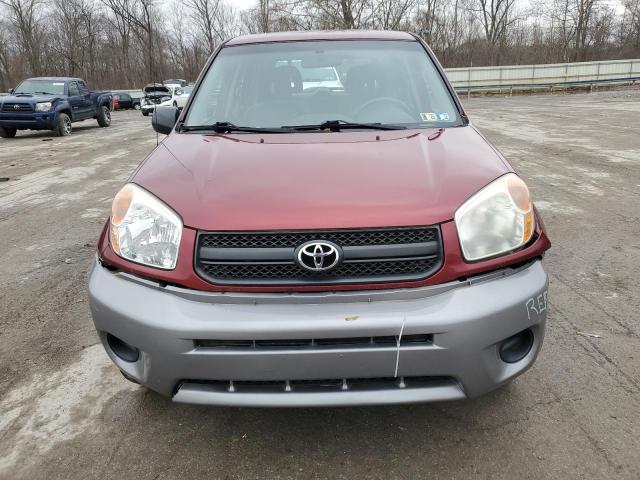 JTEHD20V750066403 - 2005 TOYOTA RAV4 RED photo 5