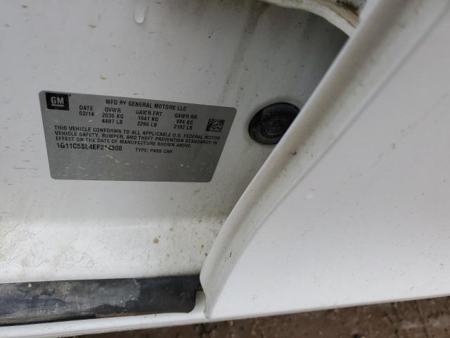 1G11C5SL4EF214308 - 2014 CHEVROLET MALIBU 1LT Blanc photo 12