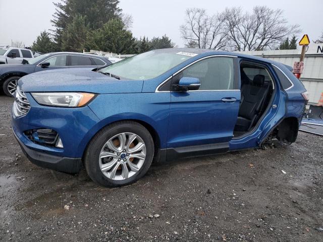 2FMPK4K90LBA09386 - 2020 FORD EDGE TITANIUM BLUE photo 1