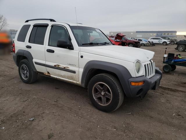 1J4GL48K34W242992 - 2004 JEEP LIBERTY SPORT WHITE photo 4