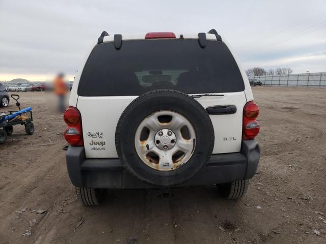 1J4GL48K34W242992 - 2004 JEEP LIBERTY SPORT WHITE photo 6