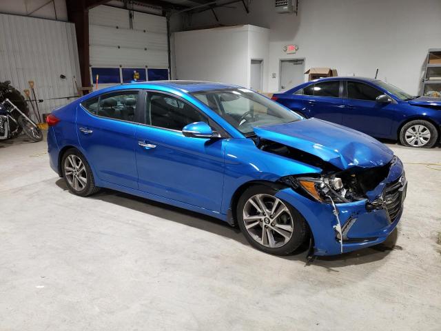 5NPD84LF6HH206925 - 2017 HYUNDAI ELANTRA SE BLUE photo 4