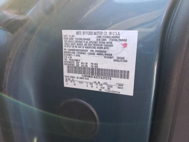 1LNHM87AX2Y629270 - 2002 LINCOLN LS Mavi foto 12