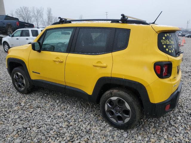 ZACCJBAB2HPE85740 - 2017 JEEP RENEGADE SPORT YELLOW photo 2