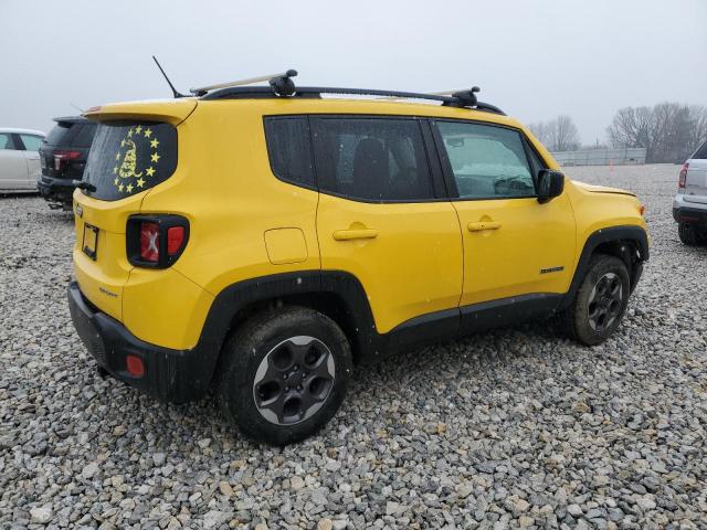 ZACCJBAB2HPE85740 - 2017 JEEP RENEGADE SPORT YELLOW photo 3